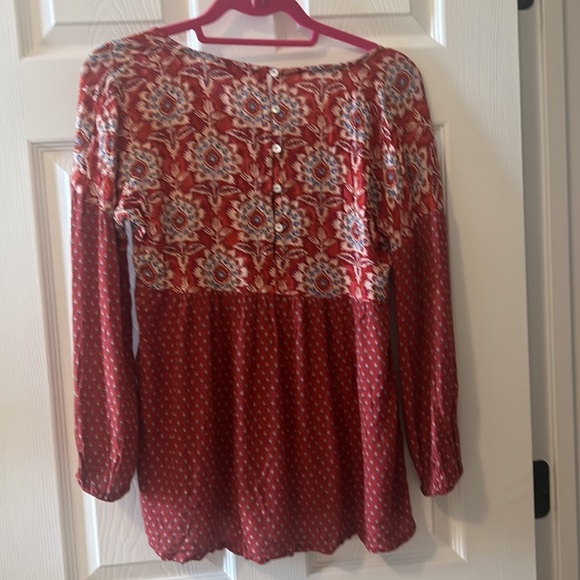 Red peasant top - Picture 2 of 4